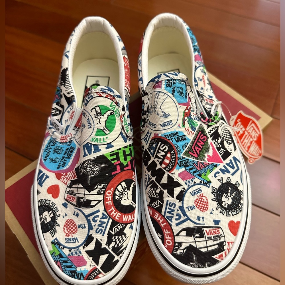 Vans Slip On Mash up Stickers 6W / 4.5Y
